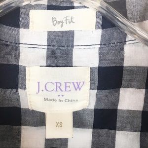 J. Crew Tops - J. Crew Gingham Classic Button-Down Shirt Boy Fit J. Crew Tops - J. Crew Gingham Classic Button-Down Shirt Boy Fit